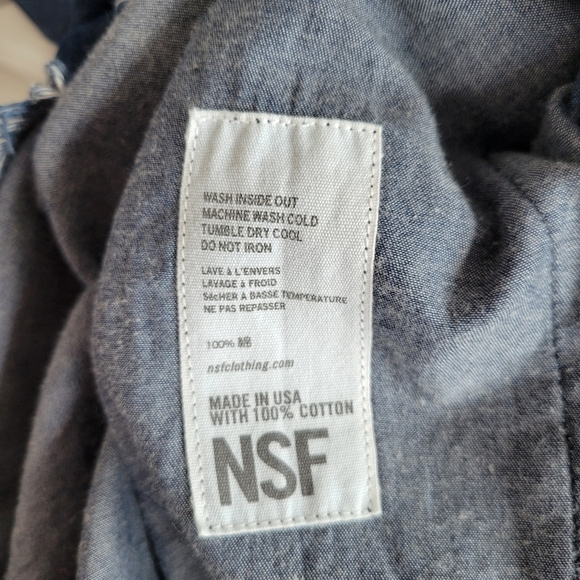 NSF Chambray Button Down Shirt - Picture 8 of 10